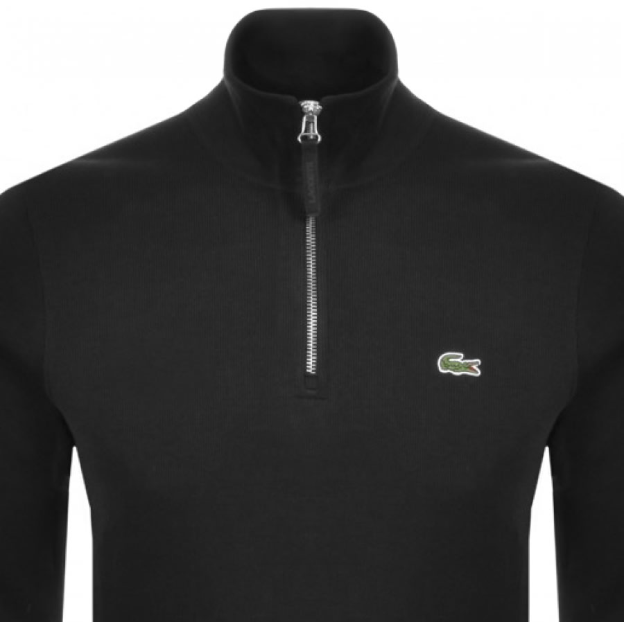Alternative Image for ProductLacoste Half Zip Sweatshirt Black2